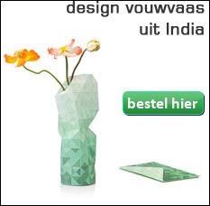 Paper vase cover papieren vouwvaaas Pepe Heykoop Tiny Miracles