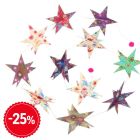 Papieren slinger met 3D sterren - Stella