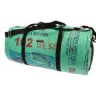 Weekend- of sporttas 40 L van gerecyclede cementzakken - Jumbo L vis groen