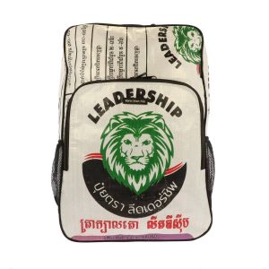 Laptop rugtas 15.6 inch van gerecyclede cementzakken - Trong leeuw