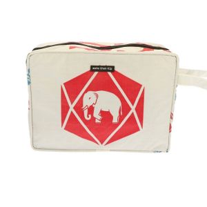 Toilettas van gerecyclede cementzakken - Yindee - olifant