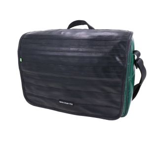 Waterdichte 15,6 inch laptoptas gerecycled vrachtwagenzeil - Rome