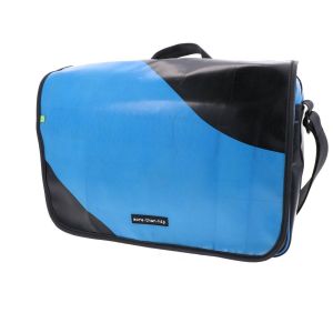 Waterdichte 15,6 inch laptoptas gerecycled vrachtwagenzeil - Rome