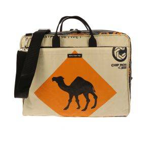 Werktas/aktetas van gerecyclede cementzakken - Munny kameel