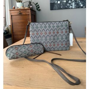 Cadeauset Nepalese handgemaakte tassen – Iccha & Camku (grijs) – Limited Edition met korting!
