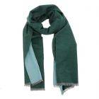 Superzachte brede sjaal of omslagdoek van bamboe WuWen - groen/mint