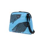 Basic Dames Schoudertas van Gerecyclede Visvoerzak - Amara - vis blauw