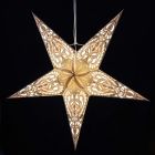 Papieren kerstster Ø60 cm incl. verlichtingskabel - Ganesha grijs-goud