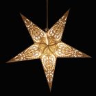 Papieren kerstster Ø60 cm incl. verlichtingskabel - Ganesha grijs-goud
