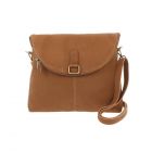 Kleine, eenvoudige crossbody tas van vintage eco leer