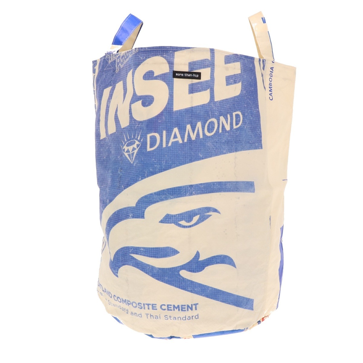 Waszak opbergmand van gerecyclede cementzakken Kamali Arend