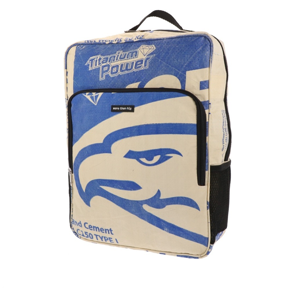 Laptop rugtas 15.6 inch van gerecyclede cementzakken Trong Arend