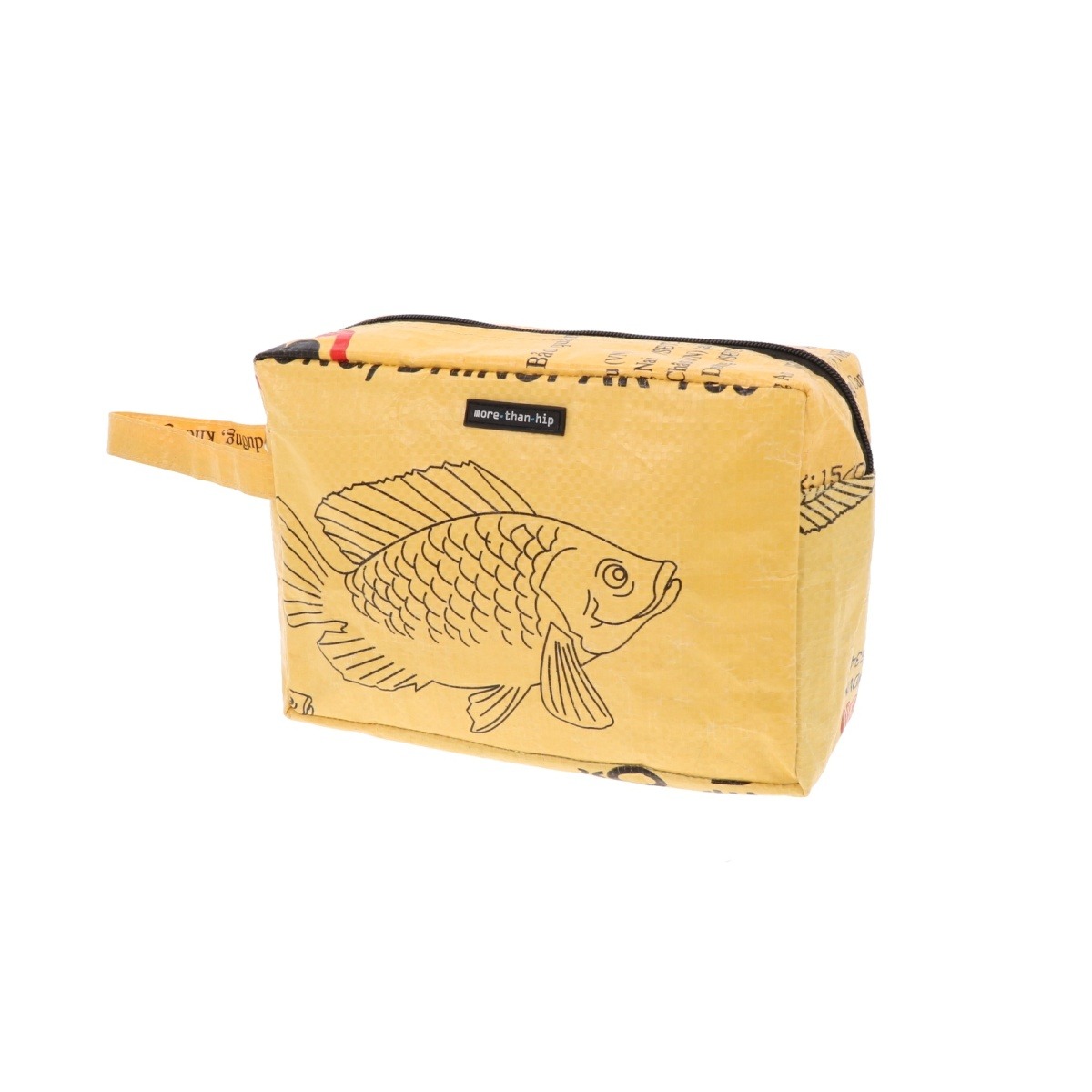 Medium toilettas 4,2 L van gerecyclede visvoerzakken Washu vis geel