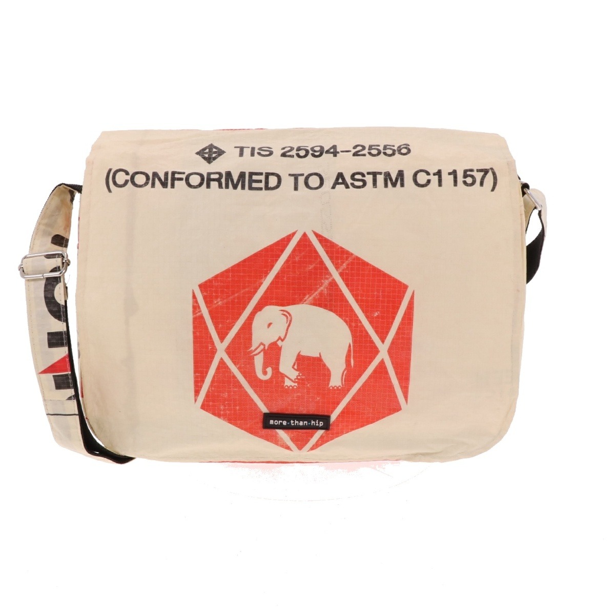 Handtas van gerecyclede cementzakken Qinisa olifant