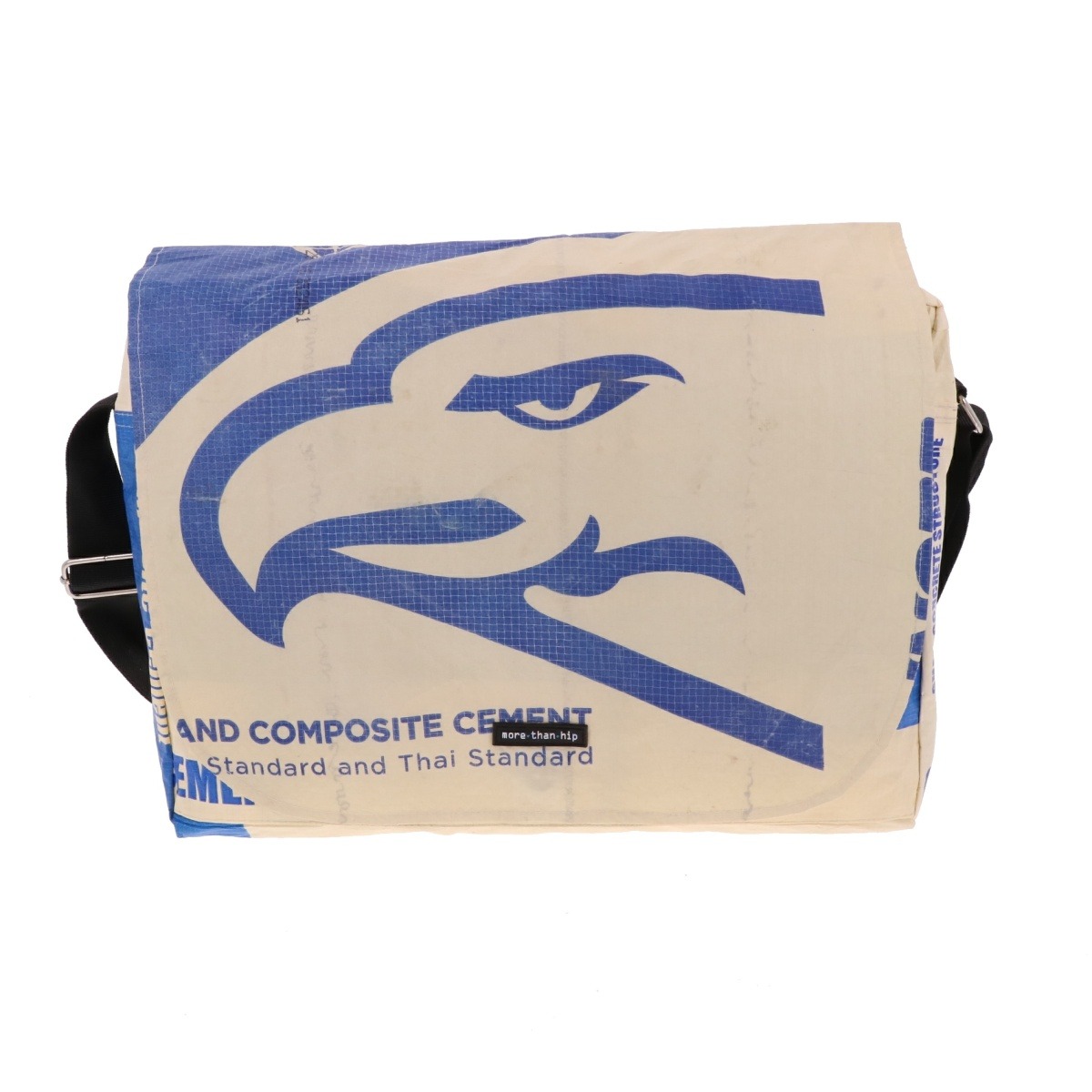 Ruime schoudertas van gerecyclede cementzakken Sabay arend