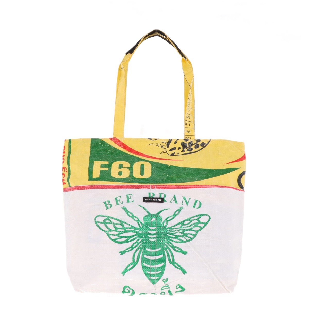 Shopper tas van gerecyclede suikerzakken met rits Moni Bij