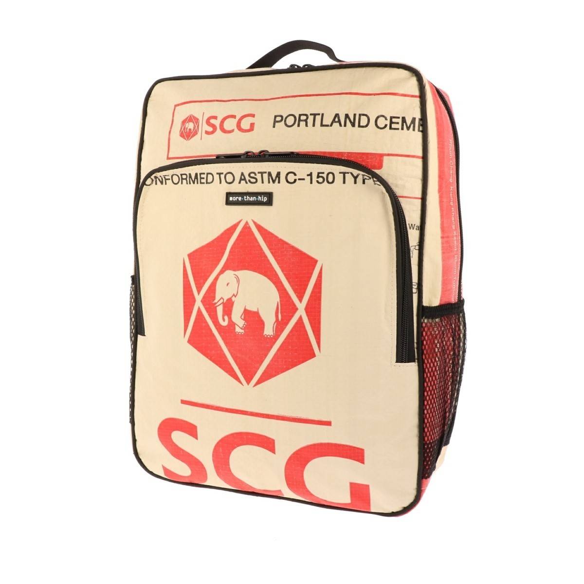 Laptop rugtas 15.6 inch van gerecyclede cementzakken Trong olifant