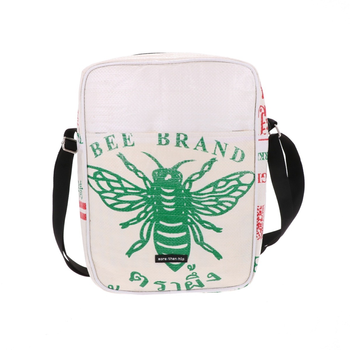 Unisex schoudertas van gerecyclede suikerzakken Kosal Bij