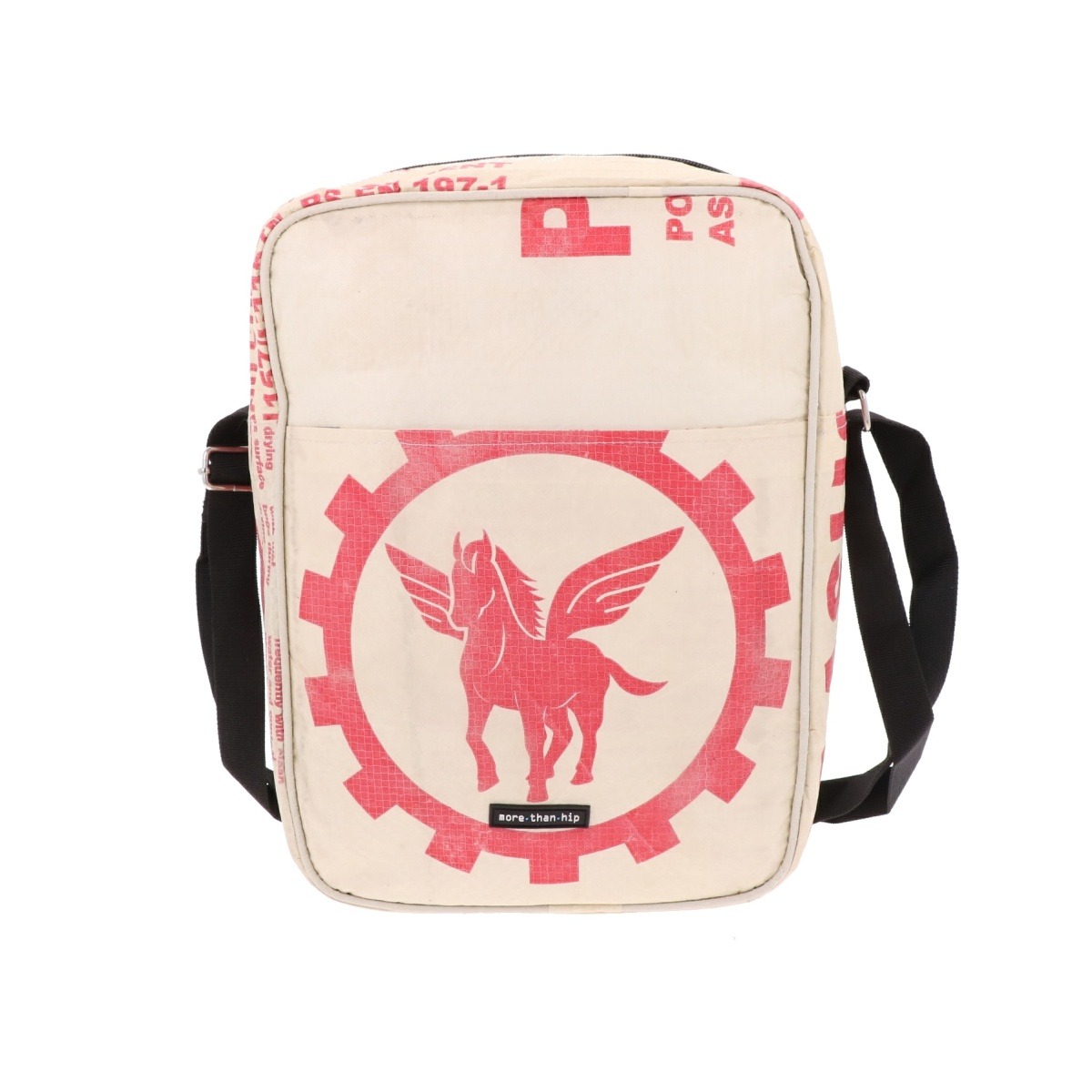 Unisex schoudertas van gerecyclede cementzakken Kosal Pegasus