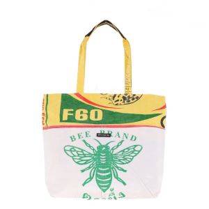 Shopper tas van gerecyclede suikerzakken met rits - Moni Bij 