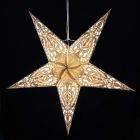 Papieren kerstster Ø60 cm incl. verlichtingskabel - Ganesha grijs-goud