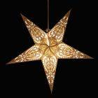 Papieren kerstster Ø60 cm incl. verlichtingskabel - Ganesha grijs-goud