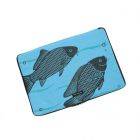 15,6 inch laptophoes van gerecyclede visvoerzakken - Manoa - vis blauw