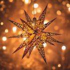 Multipoint 3D kerstster  Jaipur - oranje/geel - incl. verlichtingsset